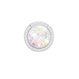 lenoup Glitter Bling Bling Phone Ring Holder,Sparkle Phone Ring Grip Artificial Diamond Stand,Rhinestone Cell Finger Ring for Phones,Pad(Silver)