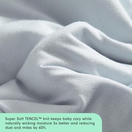 Joi All Season Super Soft Sleeping Bag, Wearable Blanket for Babies, 2024 Good Housekeeping Parenting Award Winner Sleep Sack, 0-6 Months, Sky