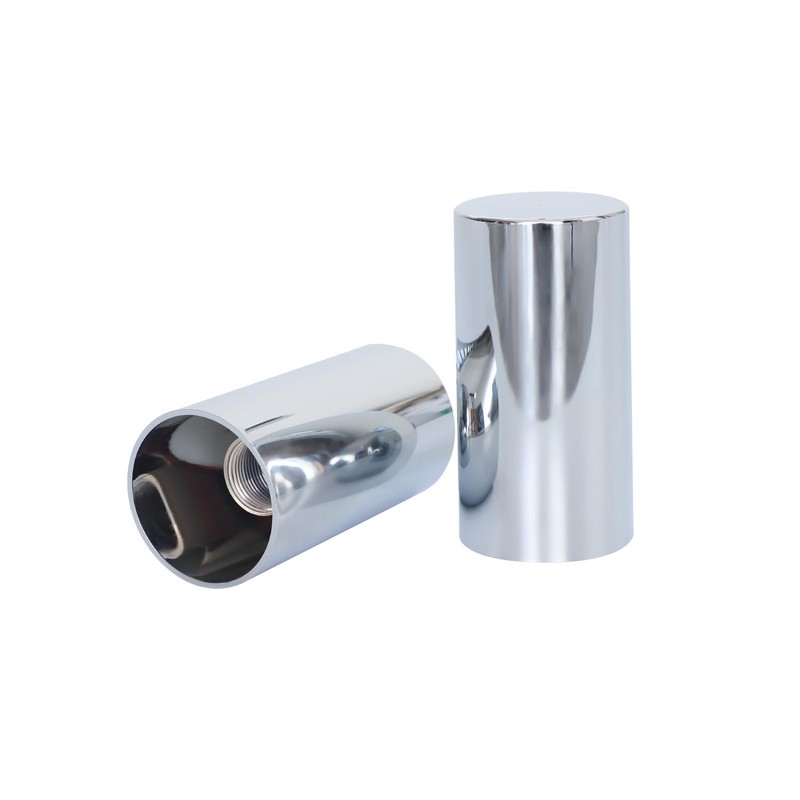 33mm by 4 Inch Height Cylinder Chrome Lug Nut Covers