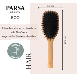 Parsa Bamboo Care Brush Large Oval FSC & Boar Bristles