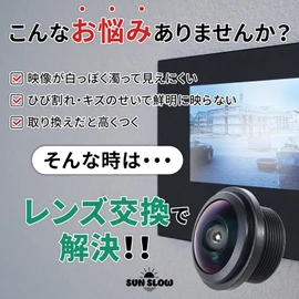 SunSlow Replacement Lens for Panasonic Door Intercom VL-V571 [Restores Your Doorphone at Low Cost!] Installation Instruction Manual Included