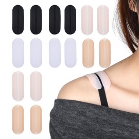 8Pairs Silicone Bra Strap Pads, Bra Strap Holders for Slipping, Bra Strap Cushion for Women, Non-Slip Shoulder Strap Pad for Bra, Shoulder Strap Cushion, Shoulder Pad for Shoulder Relief and Anti-slip