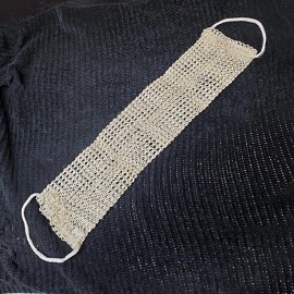 Unbranded Sisal Back Scubber Strap Exfoliating Stimulating Bath Shower Wash Cloth Body 23"