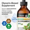 BIO KRAUTER® Ashwagandha Supplements - Liquid Drops Pure Vegan Ashwagandha