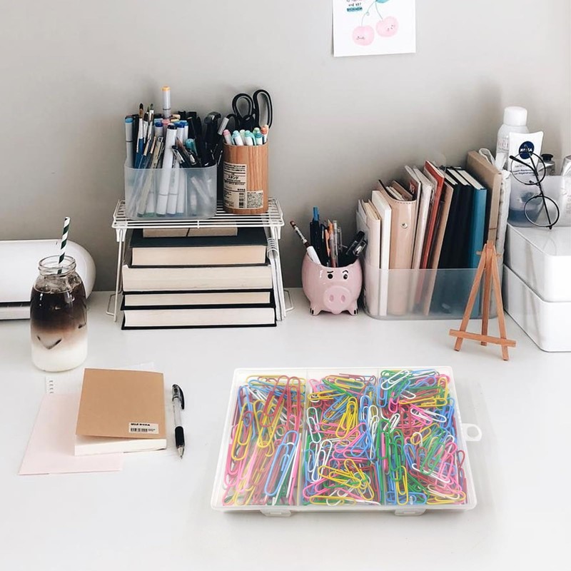 Paper Clips Assorted Size 400 Pieces,Large Medium Small Coloured Paperclips,Durable