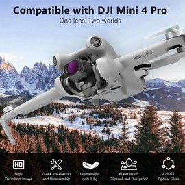 FPVtosky Mini 4 Pro ND Filter Set, Multi-Coated ND Filters, CPL Filter Kit for DJI Mini 4 Pro Drone Accessories(ND8/PL, ND16/PL, ND32/PL, ND64/PL)
