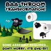 Black Sheep Toilet Paper Holder - Whimsical Free-Standing Bathroom Accessory