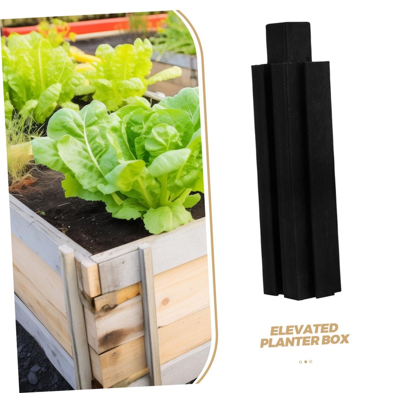 Totority 8Pcs Plastic Raised Garden Box Leg Planter Bed Components