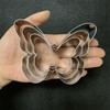 LUBTOSMN Butterfly Cookie Cutter Set-Size 3.9" 3.1" 2.4"-3 Piece-Butterfly Fondant