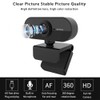 Webcam with Microphone, 30FPS Full HD 1080P Webcam Video Camera