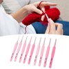 9pcs Crochet Hooks Set Professional High Accuracy Portable Soft Handle