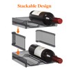 Lifewit Plastic Stackable Wine Rack for refrigerator, Cabinet, Countertop,Wine Bottle