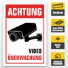 Videoüberwachung Sign, 20 x 30 cm, 3 mm Thick Hard