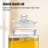 1.5 Gallon Stainless Steel Spigot Iced Beverage Dispenser Glass Juice