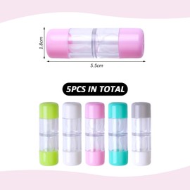 GDFHBD 5 Pieces Of Contact Lens Storage Box, Contact Lens Accessories, Travel Supplies, Portable Storage Box.
