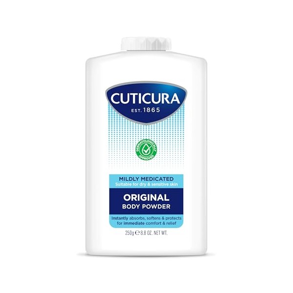 Cuticura CUTICURA Mildly Medicated Body Powder 250 g, Many Uses