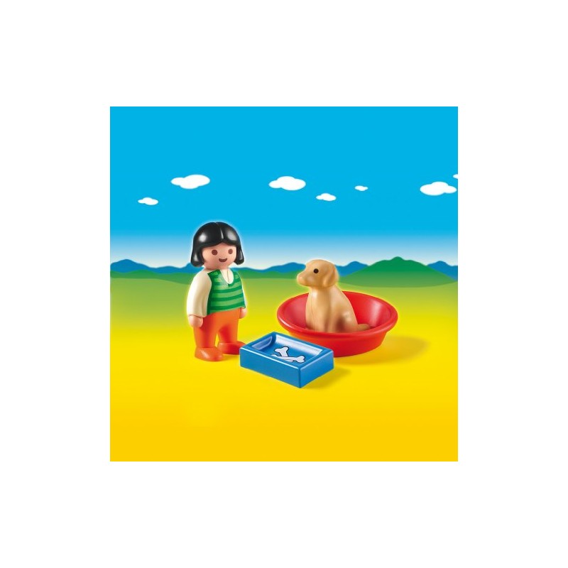 Playmobil 6796 1.2.3 Girl with Dog
