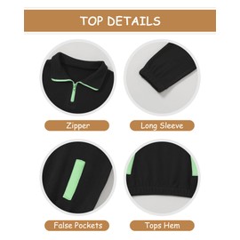 Coco&RARA Toddler Boys Clothes Baby Long Sleeve Solid Sweatshirt and Pants Outfits Fall Winter 2pcs Sweatsuit Set (Black, 4-5 Years)