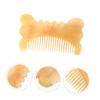 NOLITOY Travel Friendly Thickened Natural Horn Comb for Scalp Massage