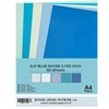 DJP 160gsm Blue Tint Card Set - 5 Colours, 50