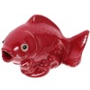 HOMSFOU Carp Shape Water Fountain Ceramic Fish Fountain Spitter Water