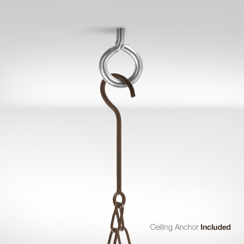 Sorbus Pot and Pan Rack for Ceiling 31" with 10