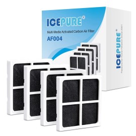 ICEPURE AF004 Refrigerator Air Filter Replacement for LG LT120F, 9918, 4PACK