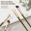 4pcs Angled Contour Makeup Brush,Half Fan-shape Nose Shadow Brush,Professional Highlighter