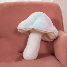 LICHENHAO Pillow Mushroom Pillow Floor Pillow Sofa Cushion Home Decoration Pillows Reading Pillow (Blue, 32cm)