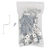 United Mfrs. Supplies Canvas Offset Clips 1/2 Inch 100/Pkg