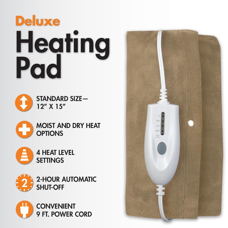 Deluxe Heating Pad Moist/Dry Heat Therapy