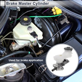 X AUTOHAUX Brake Master Cylinder for Honda CR-V 2002-2004 Durable Hydraulic Master Cylinder No.M630293/46100S9AA01 with Reservoir 1 Pcs