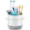 GFWARE Toothbrush Holders for Bathrooms - White Rotating Kids Electric