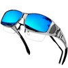 KANASTAL Over Glasses Polarized Sunglasses for Men Women UV400 Protection