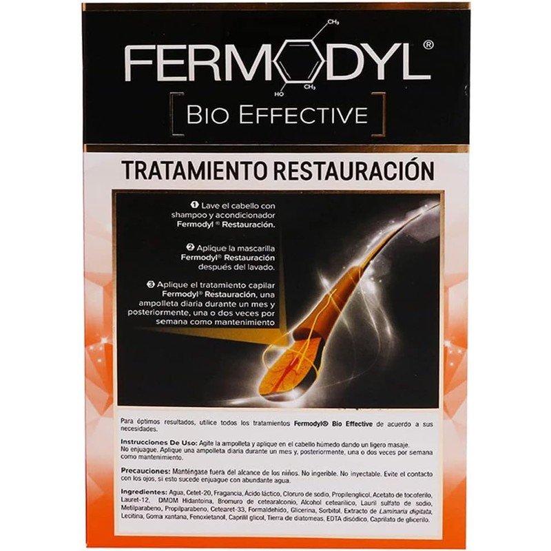FERMODYL Fortalecimiento Extremo, Tratamiento capilar que refuerza la fibra capilar