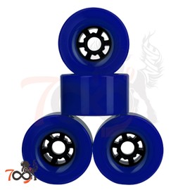 Cal 7 Pro 90mm 78A Cruiser Skateboard Wheels Longboard Flywheel Blue (4 Pcs)