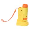 Handheld Microscope Yellow Comfortable Square Handle LED Light Pocket Microscope
