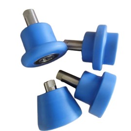 2"(Width) x 3"(OD) 4pc Nylon Bottom anvil dies set for english wheel F1.2X710,HF#68385, 95359,EW-28| Includes 1/4" R Offset Narrow Anvil, 5" R Narrow Anvil, 1" Taper Anvil, Edging Anvil-Quaintfab