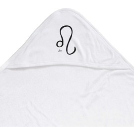 Azeeda 'Leo Zodiac Symbol' Baby Hooded Towel (HT00026249)