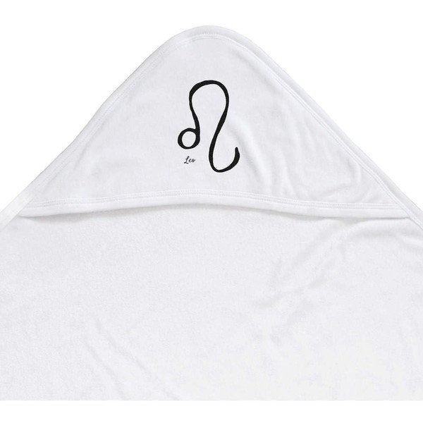 Azeeda 'Leo Zodiac Symbol' Baby Hooded Towel (HT00026249)