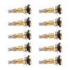 10pcs Air Liquid Tubeless Tire Valve Stem Brass 1 7/8in