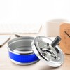 Starlet24 Rotating ashtray, wind ashtray, storm ashtray, blue, 13 cm