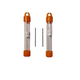 jjw-germany HSS-G Precision Wood Drill Bit Spiral Drill Diameter 1.5 mm Pack of 2