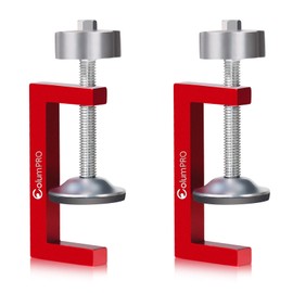 ColumPRO 2PCS Small C-Clamps 2 Inch, C Clamp for Woodworking, Welding and Construction, Features a 8mm Nob for Fastening with Electric Drill, Couch Clamps for Sectionals