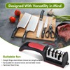 Professional 4-in-1 Knife Sharpener with Tungsten Steel & Ceramic Slots,