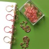 100Pcs Cute Paper Clips Rose Gold Cat Shape Anti Slip