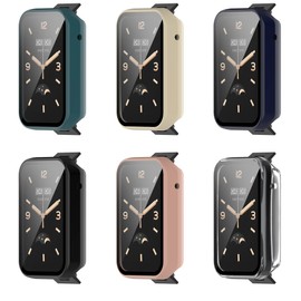 FitTurn Compatible with Xiaomi MI band 7 Pro Screen Protector Case, 6 Colour Full Coverage Soft PC Shockproof Case Protective Screen Cover Bumper Shell for MI band 7 Pro Activity Tracker