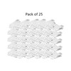 25 Pack Acrylic Keyhole Attachments 3/8" Clear Hanging Hardware for