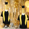 Mixweer 6 Set Wine Bottle Graduation Cap and Gown, Graduation