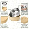 Mity rain Stainless Steel & Silicone Bowls for Baby -